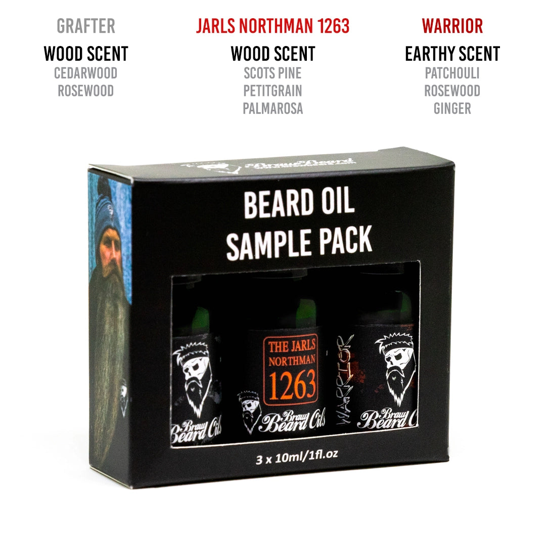 Sample Pack 3x10ml Beard Oils