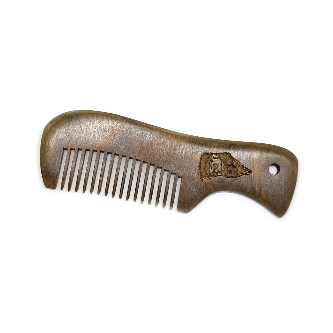 Wooden Moustache Comb