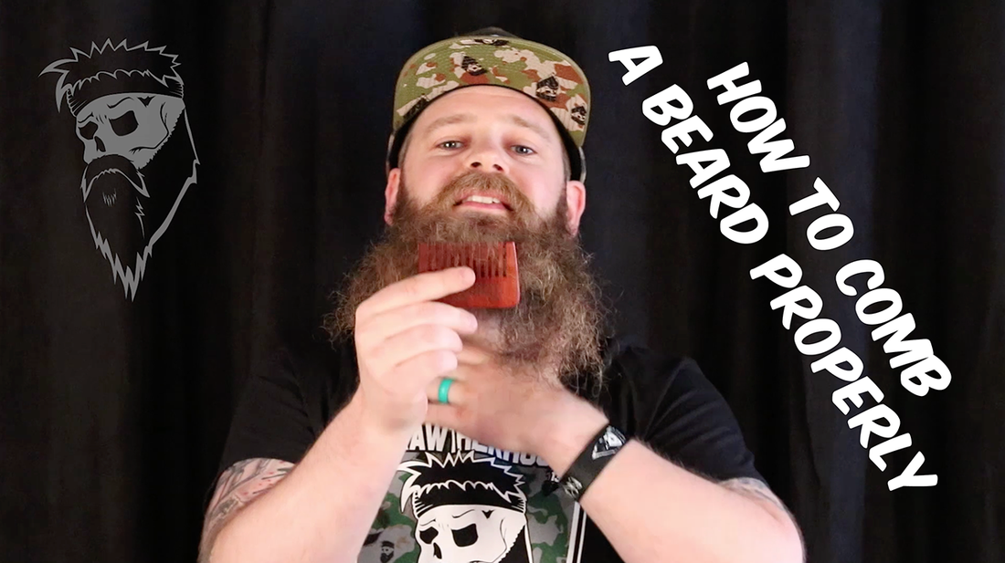 how to comb a beard properly