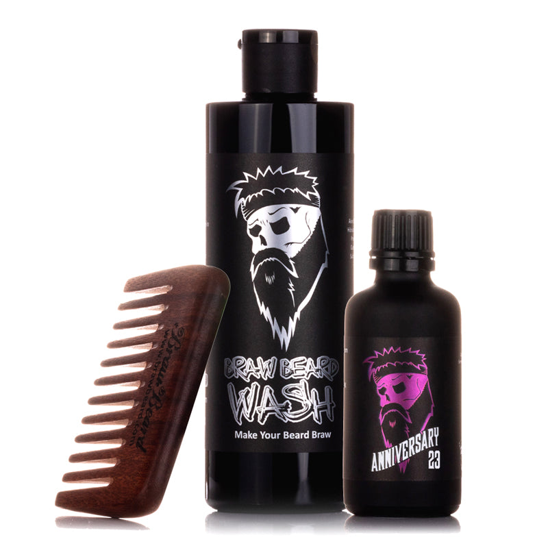 Beard Wash, Beard Oil and Comb Pack