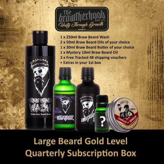 Quarterly Subscription - Large Beards - Gold