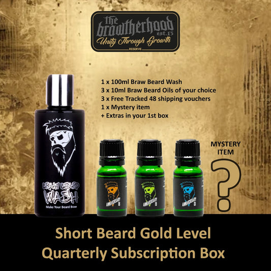 Quarterly Subscription - Short Beards - Gold