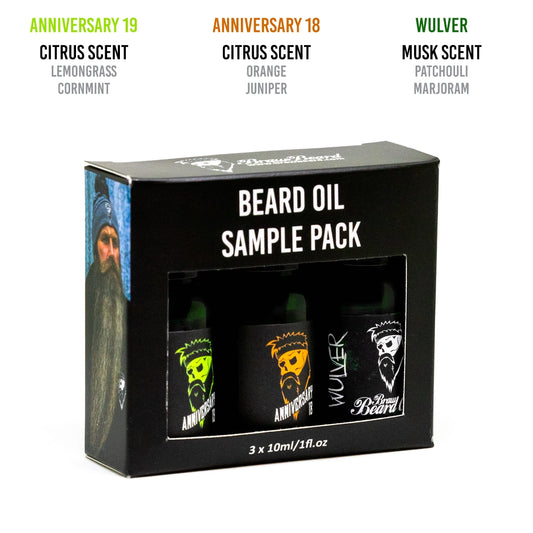 Sample Pack 3x10ml Beard Oils