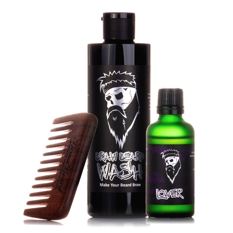 Beard Wash, Beard Oil and Comb Pack